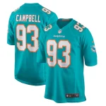 Calais Campbell Miami Dolphins Nike Game Jersey - Aqua