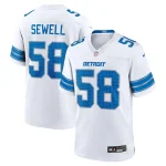 Penei Sewell Detroit Lions Nike Game Jersey - White/Blue/Black