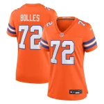 Garrett Bolles Denver Broncos Nike Women's Mile High Collection 1977 Throwback Player Game Jersey - Orange