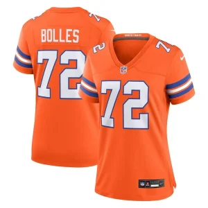 Garrett Bolles Denver Broncos Nike Women's Mile High Collection 1977 Throwback Player Game Jersey - Orange