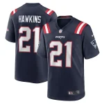 Jaylinn Hawkins New England Patriots Nike Game Jersey - Navy