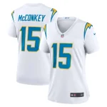 Ladd McConkey Los Angeles Chargers Nike Women's Game Jersey - White/Navy/Royal