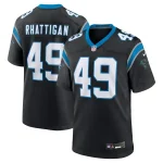 Jon Rhattigan Carolina Panthers Nike Game Jersey - Black