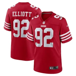 Jordan Elliott San Francisco 49ers Nike Team Game Jersey - Scarlet