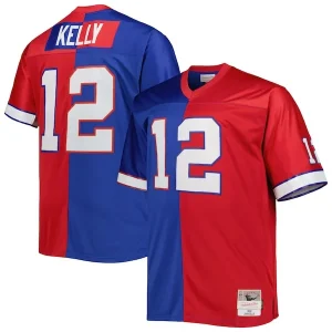 Jim Kelly Buffalo Bills Big & Tall Split Legacy Retired Player Replica Jersey - Royal/Red