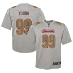 Chase Young Washington Commanders Nike Youth Atmosphere Fashion Game Jersey - Gray