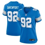Marcus Davenport Detroit Lions Nike Women's Team Game Jersey - Blue