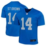 Amon-Ra St. Brown Detroit Lions Nike Youth Alternate Game Jersey - Blue