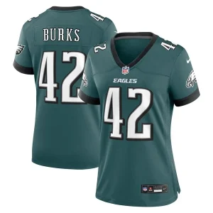 Oren Burks Philadelphia Eagles Nike Women's Game Jersey - Midnight Green