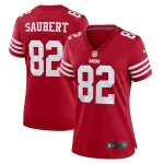 Eric Saubert San Francisco 49ers Nike Women's Team Game Jersey - Scarlet