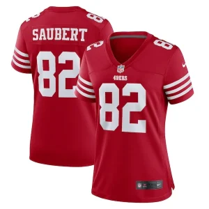 Eric Saubert San Francisco 49ers Nike Women's Team Game Jersey - Scarlet