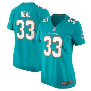 Siran Neal Miami Dolphins Nike Women's Game Jersey - Aqua