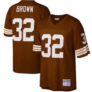 Jim Brown Cleveland Browns Big & Tall 1963 Retired Player Replica Jersey - Brown