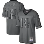 Jim Kelly Buffalo Bills 1990 Retired Player Metal Legacy Jersey - Charcoal