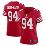 Yetur Gross-Matos San Francisco 49ers Nike Women's Team Game Jersey - Scarlet
