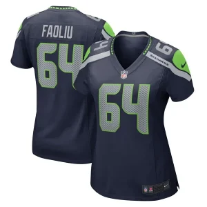 Austin Faoliu Seattle Seahawks Nike Women's Game Jersey - College Navy