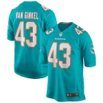 Andrew Van Ginkel Miami Dolphins Nike Game Jersey - Aqua