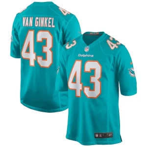 Andrew Van Ginkel Miami Dolphins Nike Game Jersey - Aqua