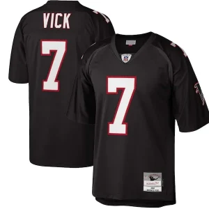 Michael Vick Atlanta Falcons Big & Tall 2002 Retired Player Replica Jersey - Black