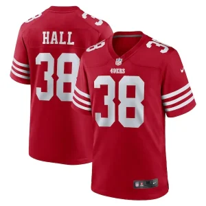 Kemon Hall San Francisco 49ers Nike Team Game Jersey - Scarlet