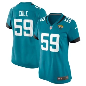 Myles Cole Jacksonville Jaguars Nike Women's Game Jersey - Teal
