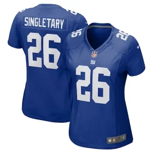 Devin Singletary New York Giants Nike Women's Game Jersey - Royal/Red
