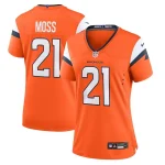 Riley Moss Denver Broncos Nike Women's Team Game Jersey - Orange