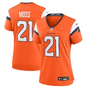 Riley Moss Denver Broncos Nike Women's Team Game Jersey - Orange