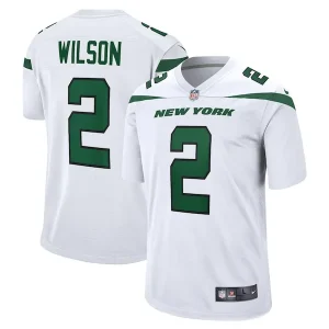 Zach Wilson New York Jets Nike White Game Jersey - White/Black/Green