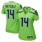 DK Metcalf Seattle Seahawks Nike Women's Game Jersey - Neon Green