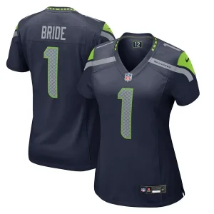 Number 1 Bride Seattle Seahawks Nike Women's Game Jersey - College Navy