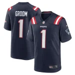 Number 1 Groom New England Patriots Nike Game Jersey - Navy