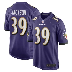 Eddie Jackson Baltimore Ravens Nike Team Game Jersey - Purple