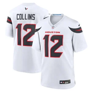 Nico Collins Houston Texans Nike Game Jersey - White/Red/Navy