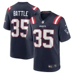 Miles Battle New England Patriots Nike Game Jersey - Navy