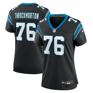 Calvin Throckmorton Carolina Panthers Nike Women's Team Game Jersey - Black