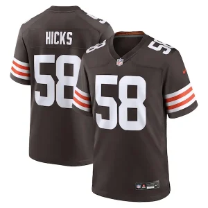 Jordan Hicks Cleveland Browns Nike Game Jersey - Brown