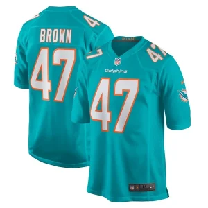 Cam Brown Miami Dolphins Nike Game Jersey - Aqua