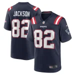 JaQuae Jackson New England Patriots Nike Game Jersey - Navy