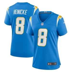 Taylor Heinicke Los Angeles Chargers Nike Women's Game Jersey - Powder Blue