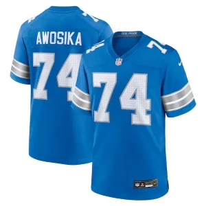 Kayode Awosika Detroit Lions Nike Team Game Jersey - Blue