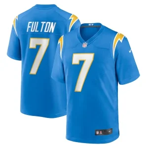Kristian Fulton Los Angeles Chargers Nike Team Game Jersey - Powder Blue