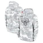 Jacksonville Jaguars Nike 2024 Salute to Service Club Fleece Pullover Hoodie - Arctic Camo