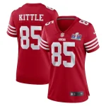 George Kittle San Francisco 49ers Nike Women's Super Bowl LVIII Game Jersey - Scarlet