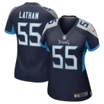 JC Latham Tennessee Titans Nike Women's Team Game Jersey - Navy