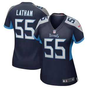 JC Latham Tennessee Titans Nike Women's Team Game Jersey - Navy