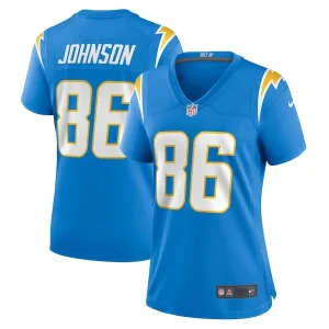 Cornelius Johnson Los Angeles Chargers Nike Women's Game Jersey - Powder Blue