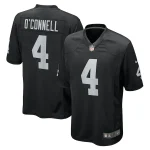 Aidan O'Connell Las Vegas Raiders Nike Game Jersey - Black/White
