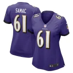 Nick Samac Baltimore Ravens Nike Women's Game Jersey - Purple