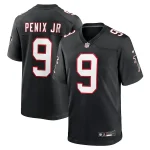Michael Penix Jr. Atlanta Falcons Nike Throwback Game Jersey - Black/Red/White